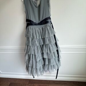 Joyfolie Geneva Petticoat Tulle Dusty Blue Dress